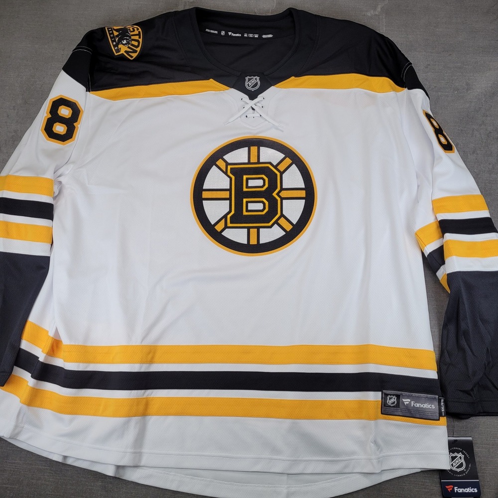 Fanatics Boston Bruins David Pastrnak 88 Breakaway Away Jersey Mens 5XL‎ NEW